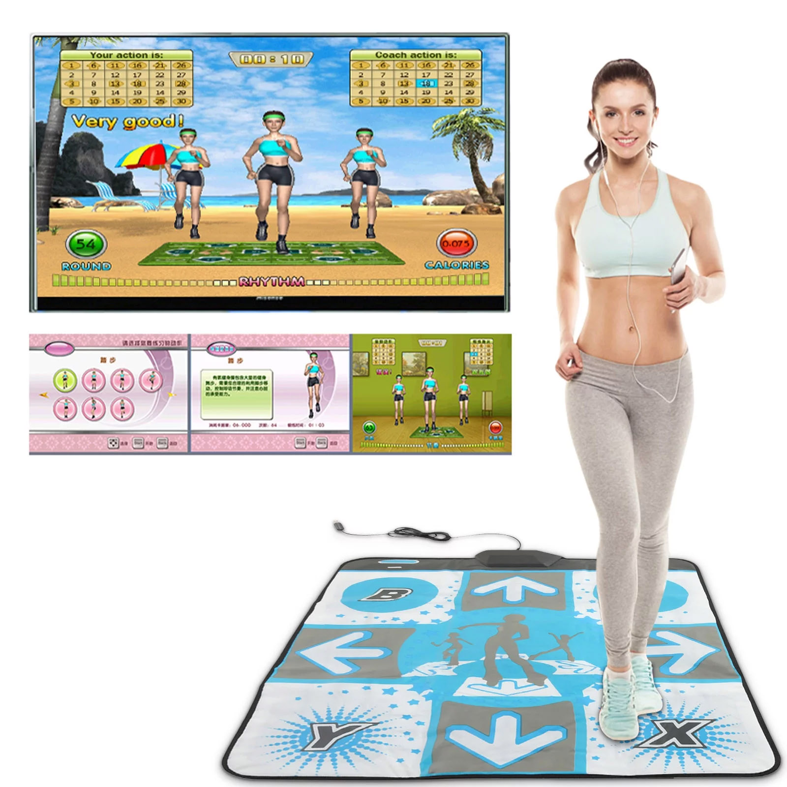 Party Games On Switch - Polymère de danse antidérapant pour console