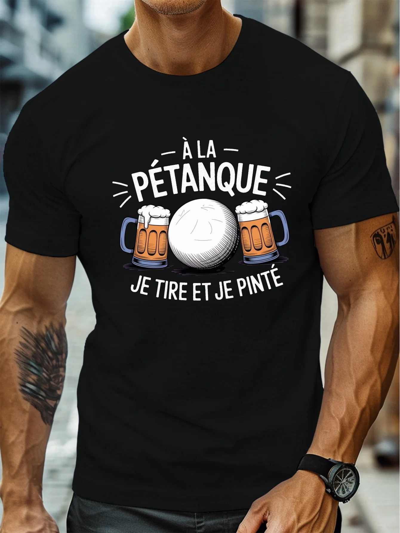 Party Games Quotes Short - T-shirt graphique amusant pour hommes, motif