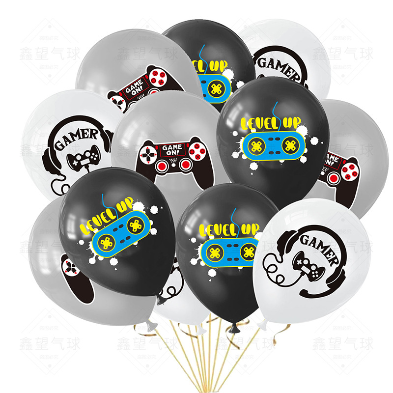 Party Games Easter For Kids - Ballons en Latex Noir et Blanc