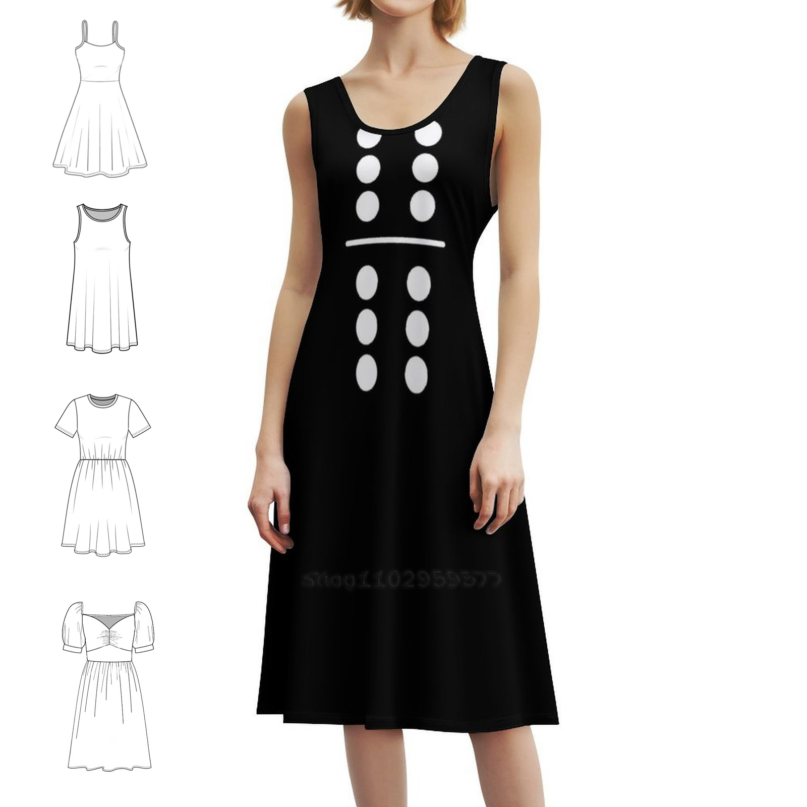 Party Games Simple - Costume de dominos 6-6 Double Six,