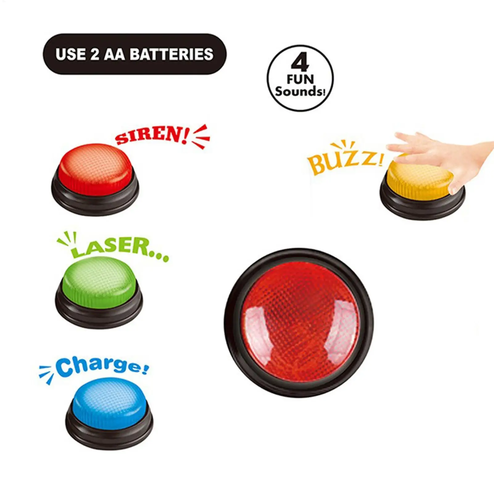 Party Games Easter For Kids - Buzzer de jeu 4 boutons à