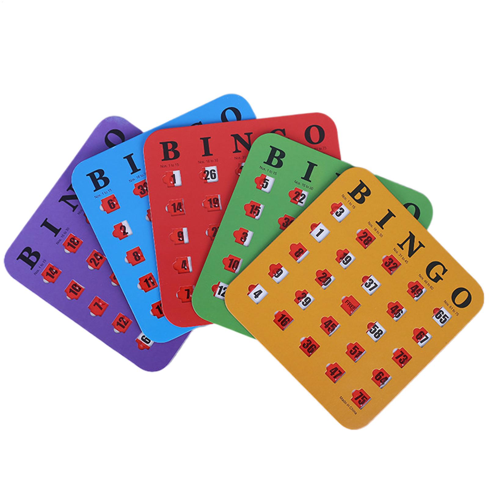 Party Family Games - Cartes de Bingo Réutilisables pour Jeu