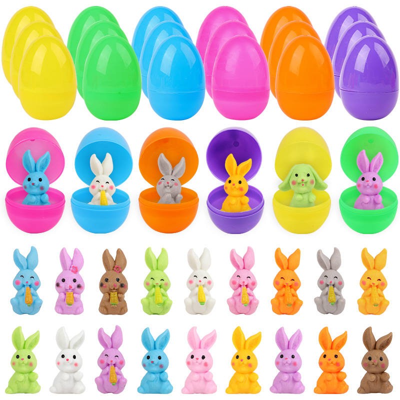 24 œufs de Pâques avec figurin - Party Games Easter For Kids avis et prix