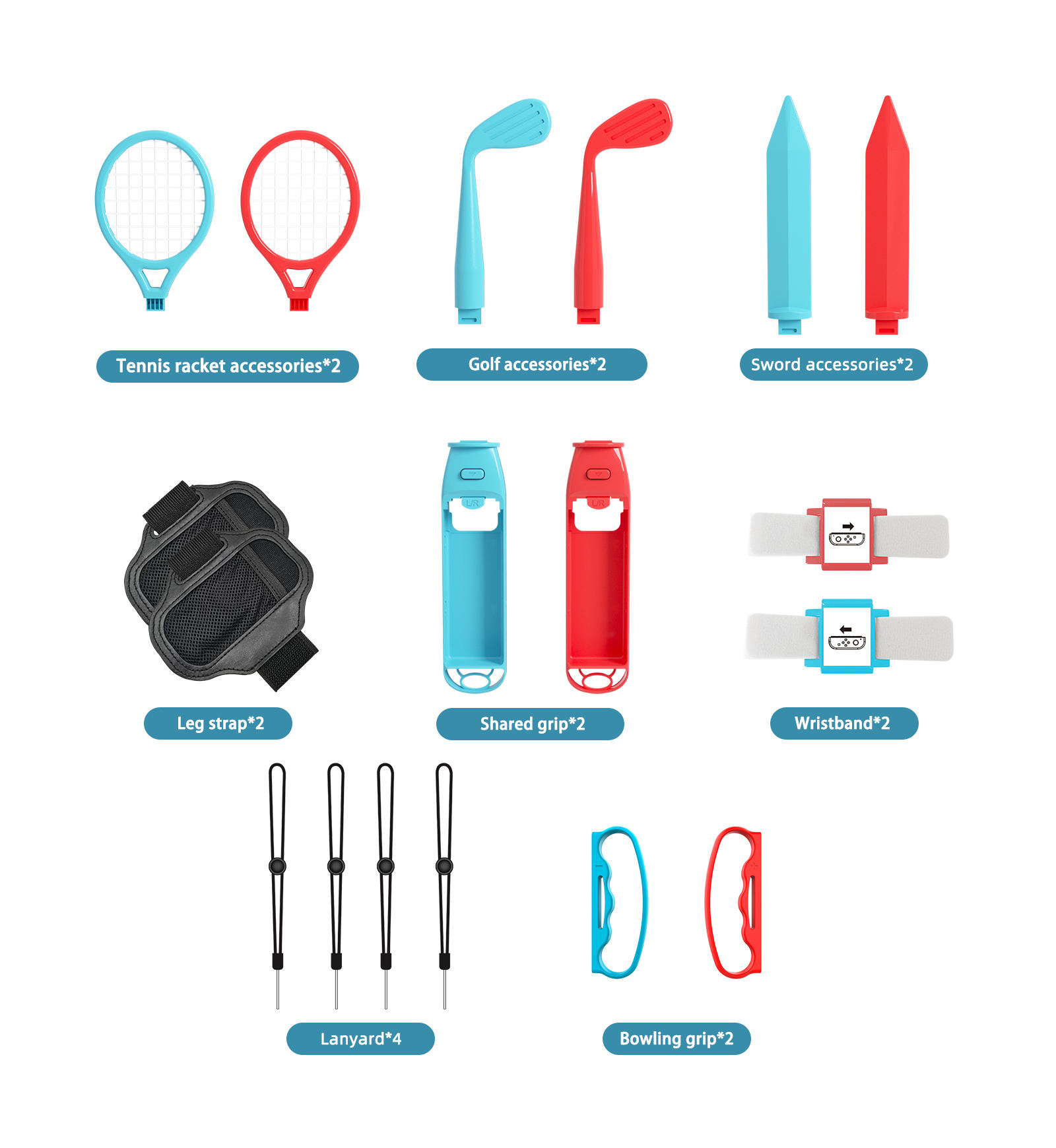 Kit d'accessoires 18 en 1 pour - Party Games Nintendo Switch avis et prix