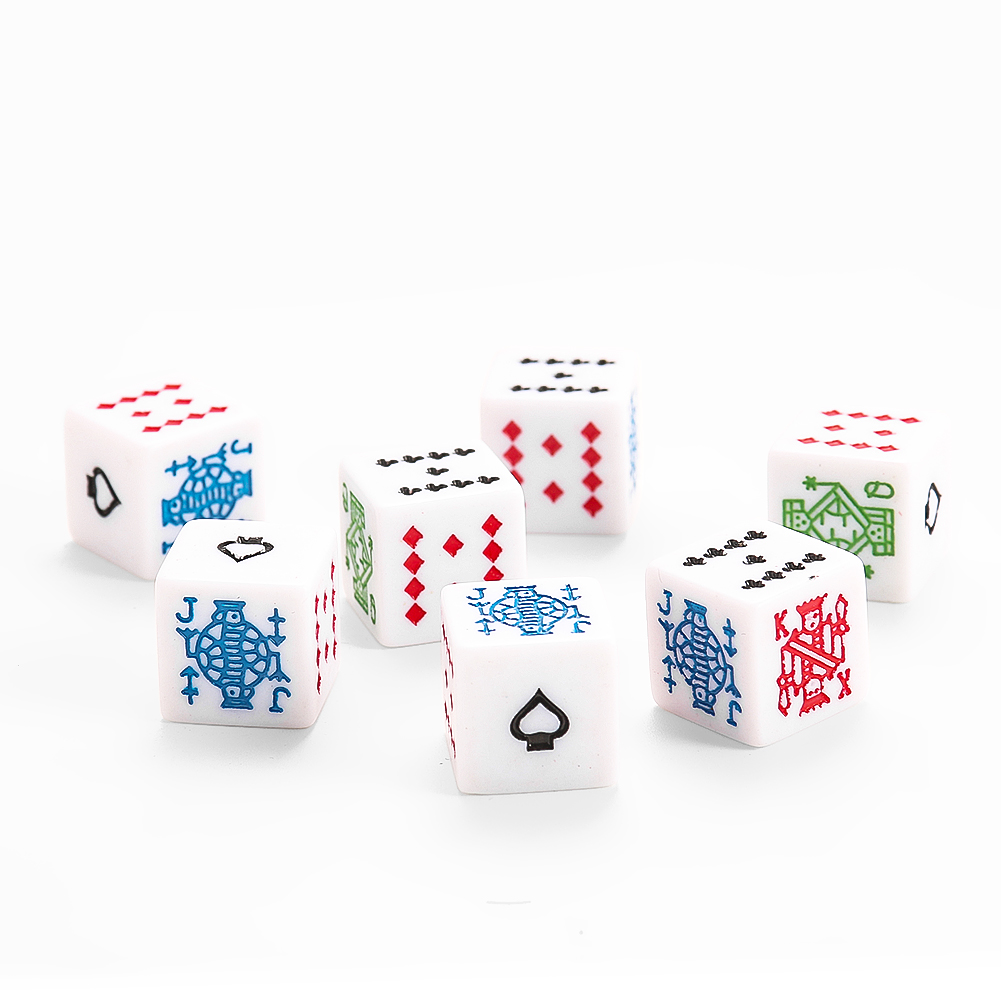 Dés de poker en acrylique à 6  - Party Games Poki Games avis et prix